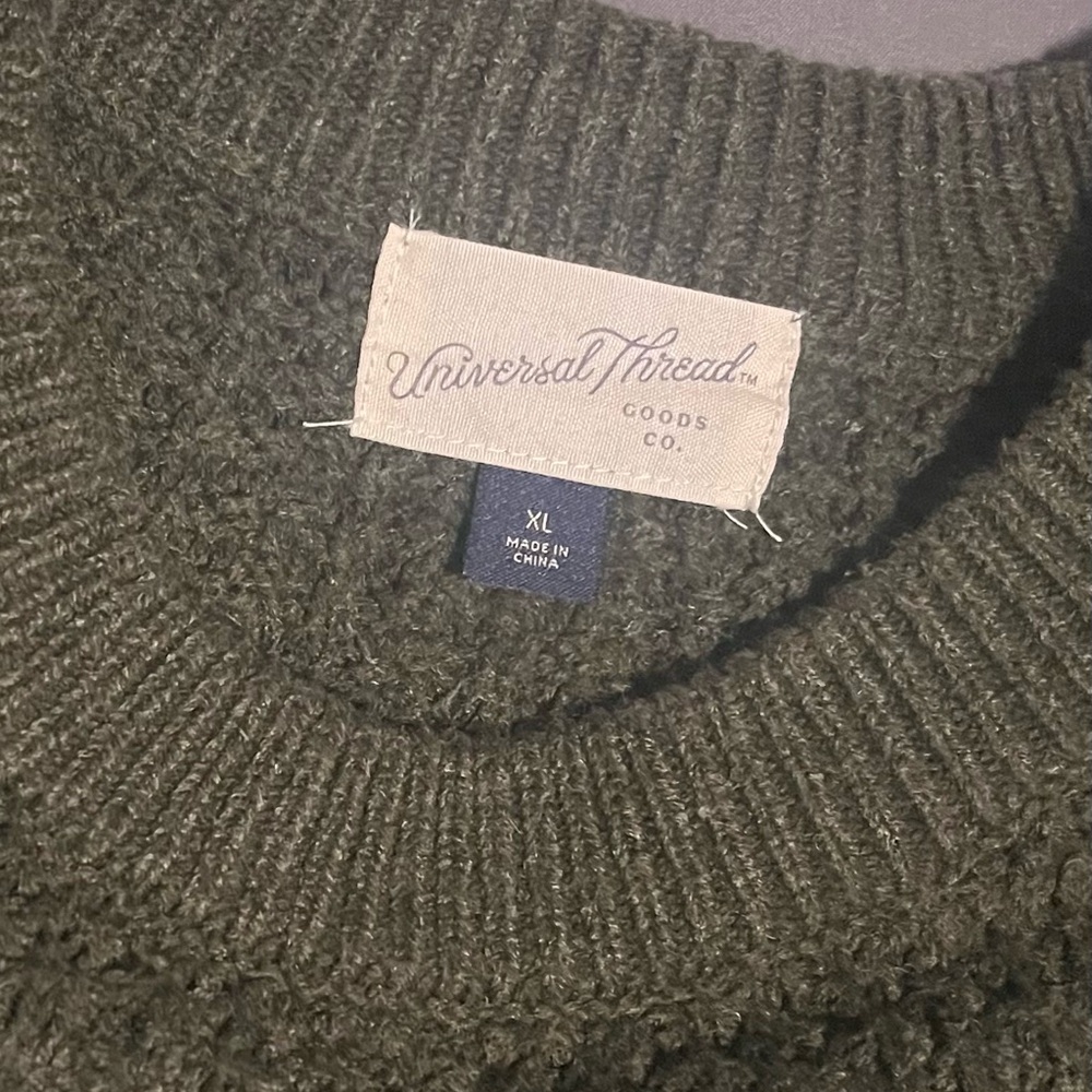 Universal Thread Olive Knit Pullover - image 2